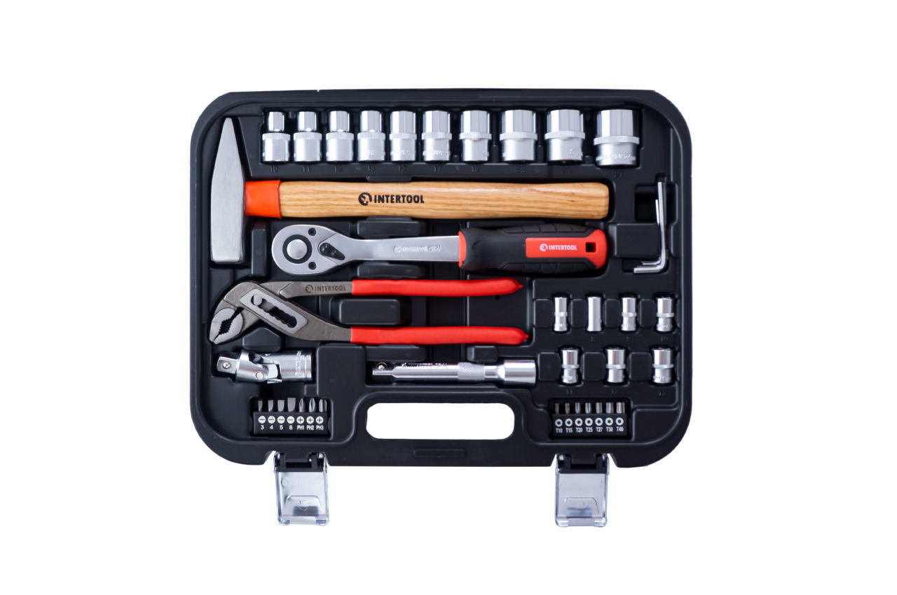 Набор инструмента Intertool - 1/2" 56 ед. Storm