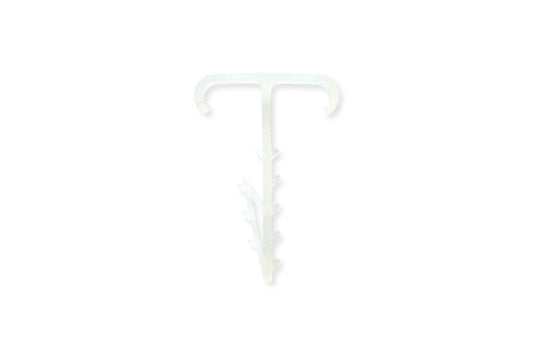 Дюбель-елочка двойная Apro - 12 x 5 мм плоская белая (100 шт.)