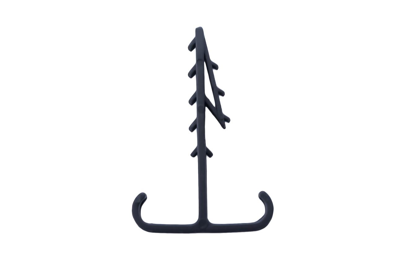 Дюбель-елочка двойная Apro - 12 x 5 мм плоская черная (100 шт.)