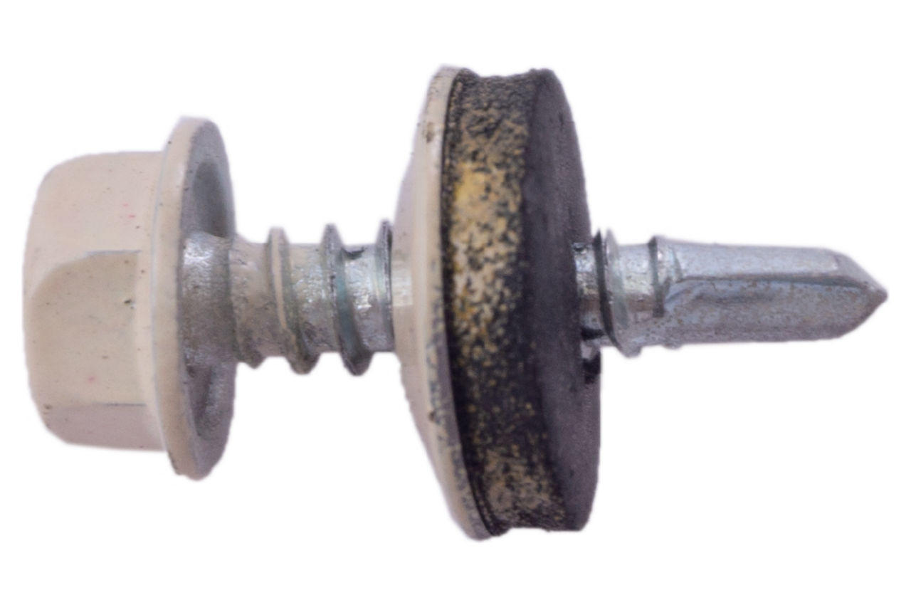 Саморез кровельный Apro - 4,8 x 19 мм RAL 1015 (50 шт.)