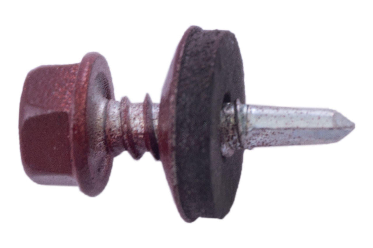 Саморез кровельный Apro - 4,8 x 19 мм RAL 3005 (50 шт.)