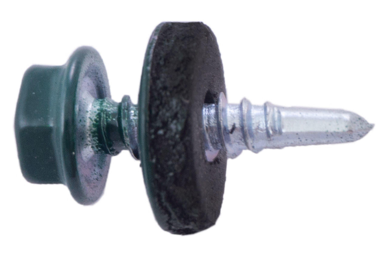 Саморез кровельный Apro - 4,8 x 19 мм RAL 6005 (50 шт.)