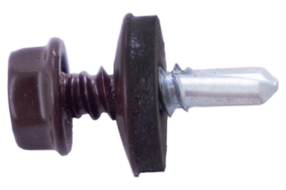 Саморез кровельный Apro - 4,8 x 19 мм RAL 8017 (50 шт.)