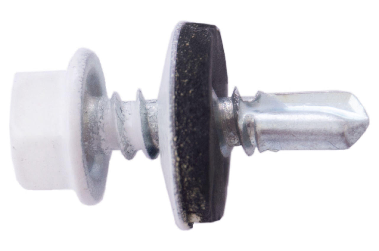 Саморез кровельный Apro - 4,8 x 19 мм RAL 9003 (50 шт.)