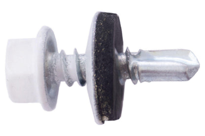 Саморез кровельный Apro - 4,8 x 19 мм RAL 9003 (50 шт.)