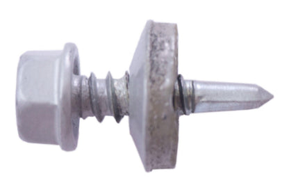 Саморез кровельный Apro - 4,8 x 19 мм RAL 9006 (50 шт.)