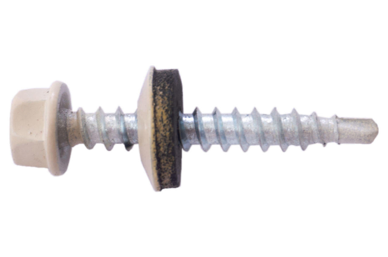 Саморез кровельный Apro - 4,8 x 35 мм RAL 1015 (50 шт.)