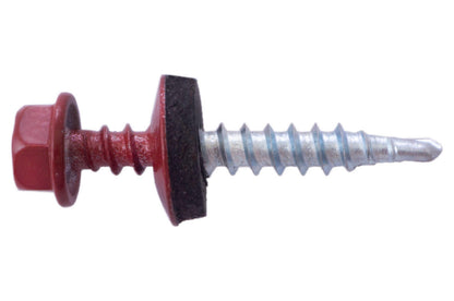 Саморез кровельный Apro - 4,8 x 35 мм RAL 3011 (50 шт.)