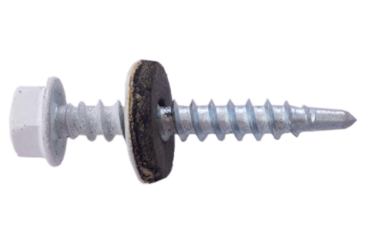 Саморез кровельный Apro - 4,8 x 35 мм RAL 9003 (50 шт.)