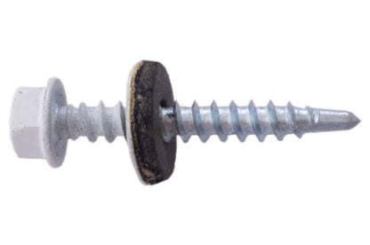 Саморез кровельный Apro - 4,8 x 35 мм RAL 9003 (50 шт.)