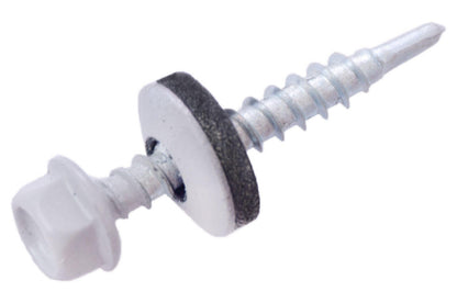 Саморез кровельный Apro - 4,8 x 35 мм RAL 9006 (50 шт.)