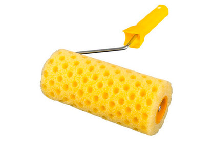 Валик структурный поролоновый Mastertool - 80 х 180 мм горошек с ручкой