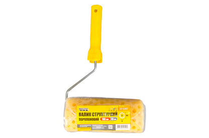 Валик структурный поролоновый Mastertool - 80 х 180 мм горошек с ручкой