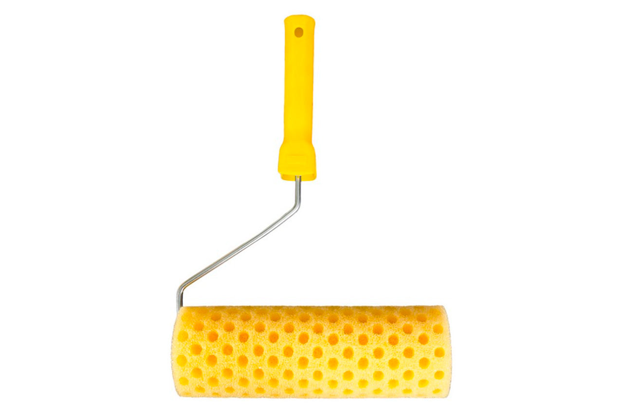 Валик структурный поролоновый Mastertool - 80 х 230 мм горошек с ручкой