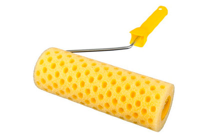 Валик структурный поролоновый Mastertool - 80 х 230 мм горошек с ручкой