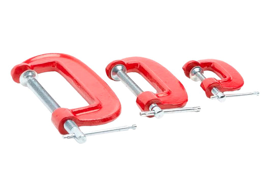 Набір струбцин G-тип Intertool - 25 x 50 x 75 мм (3 шт.)