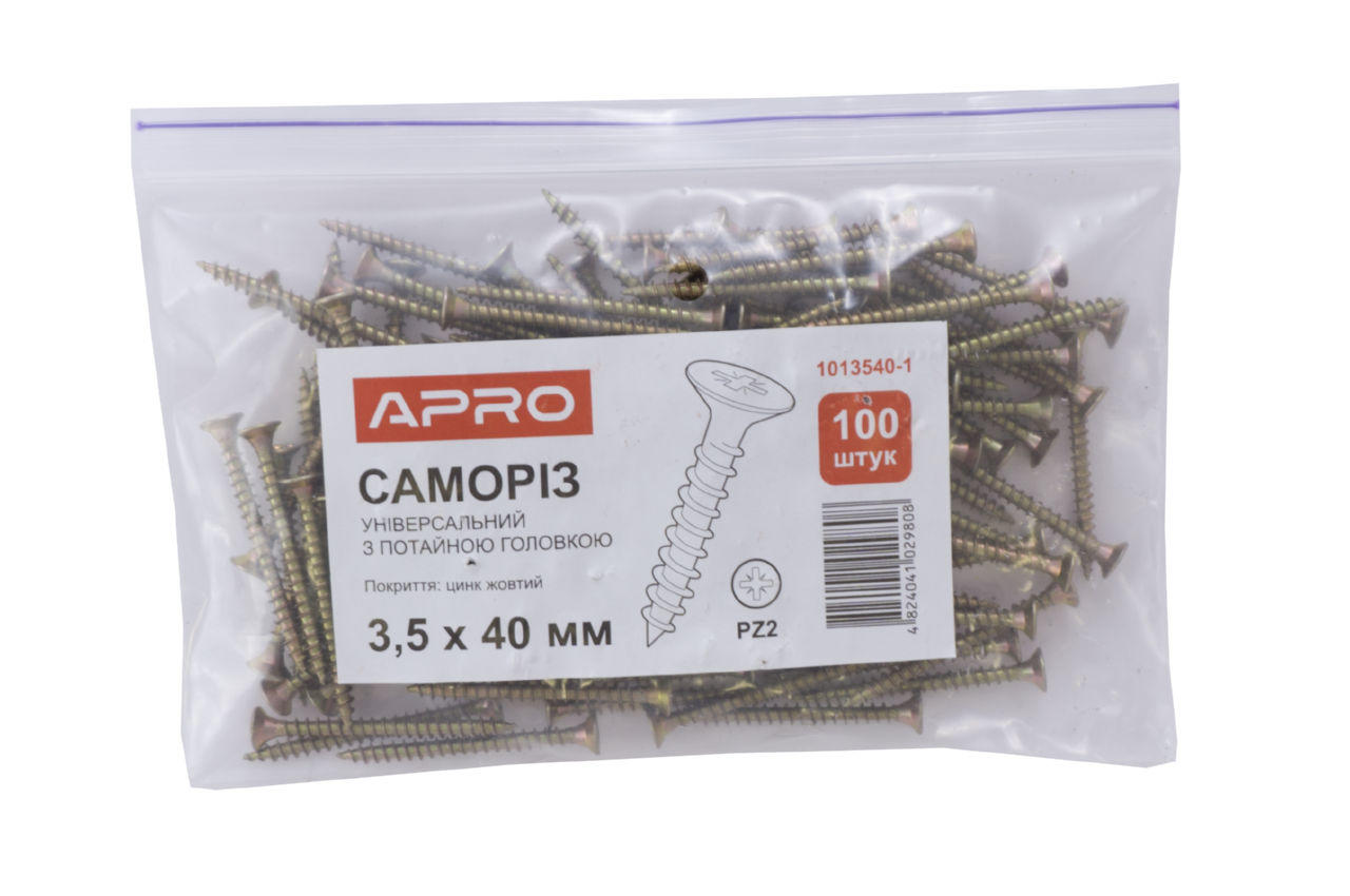 Саморез универсальный Apro - 3,5 x 40 мм (100 шт.)
