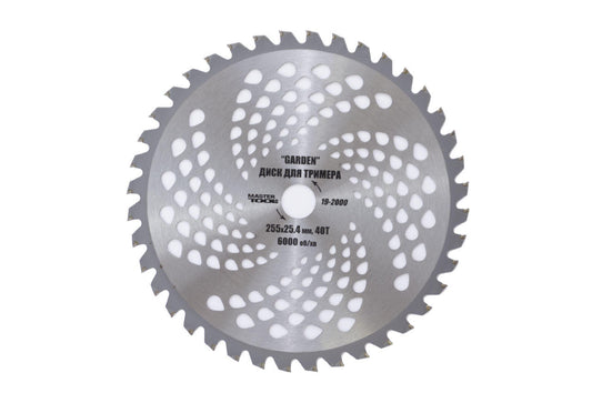Диск для триммера Mastertool - 255 мм x 40 Т Garden