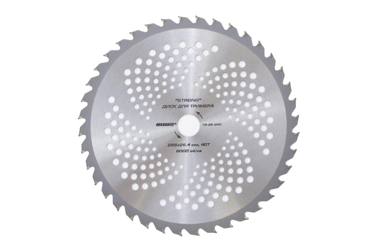 Диск для триммера Granite - 255 мм x 40 Т Strong