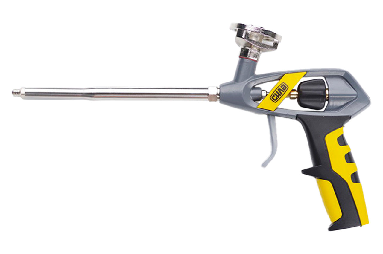 Пистолет для пены Сила - 335 мм никель мастер