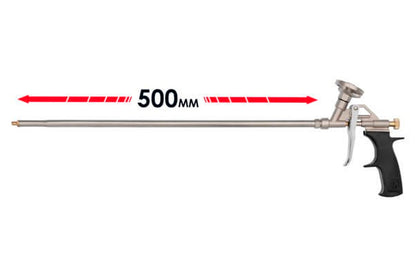 Пистолет для пены Intertool - **** мм никель