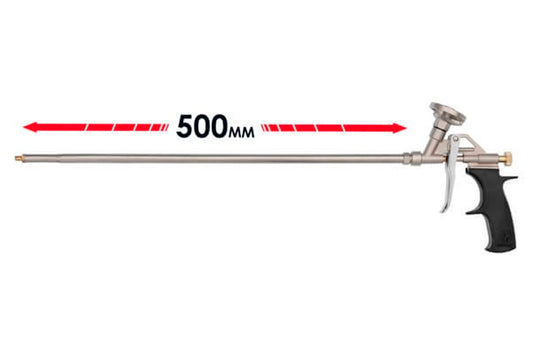 Пистолет для пены Intertool - **** мм никель