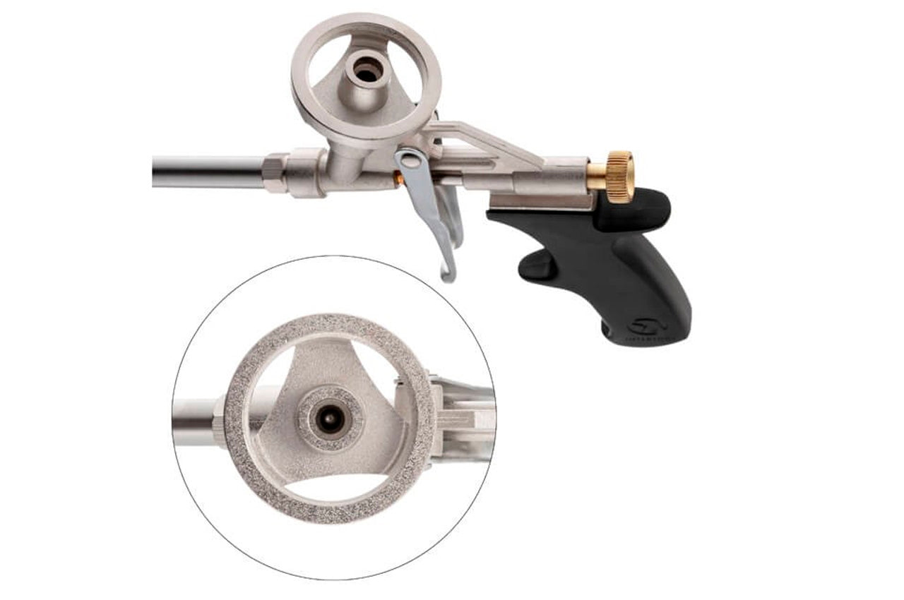 Пистолет для пены Intertool - **** мм никель