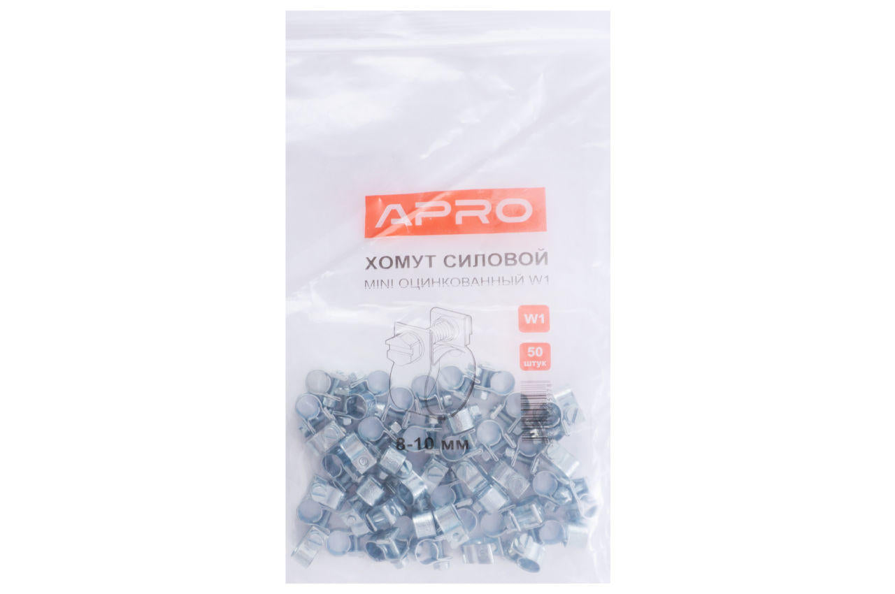 Хомут силовой Apro - 8 x 10 мм