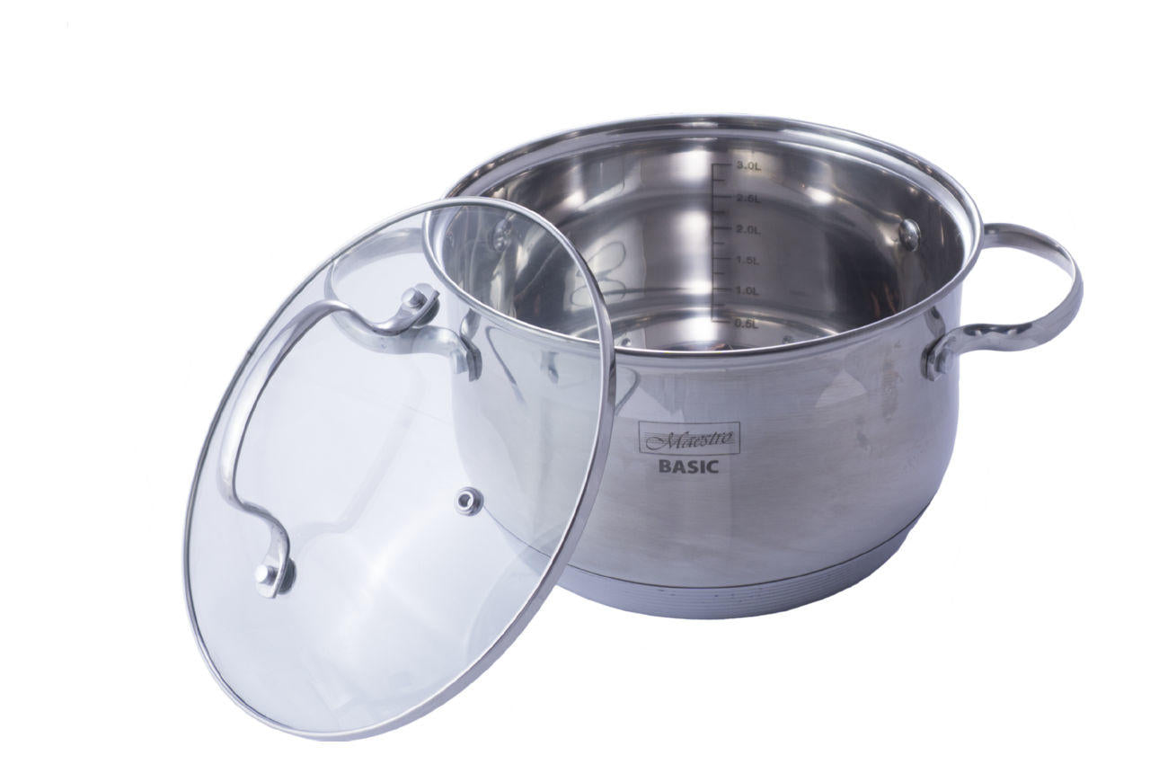 Кастрюля нержавеющая Maestro - 200 x 3,9 л