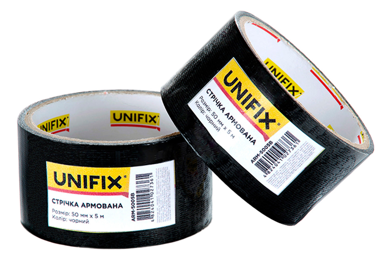 Лента армированная Unifix - 50 мм x 5 м черная