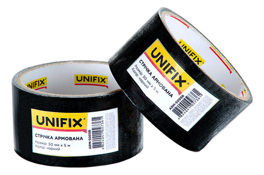 Лента армированная Unifix - 50 мм x 5 м черная