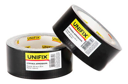 Лента армированная Unifix - 50 мм x 25 м черная