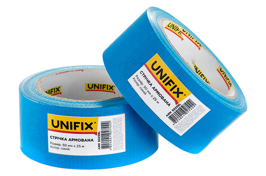 Лента армированная Unifix - 50 мм x 25 м синяя
