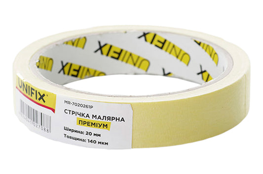 Лента малярная Unifix - 20 мм x 20 м премиум