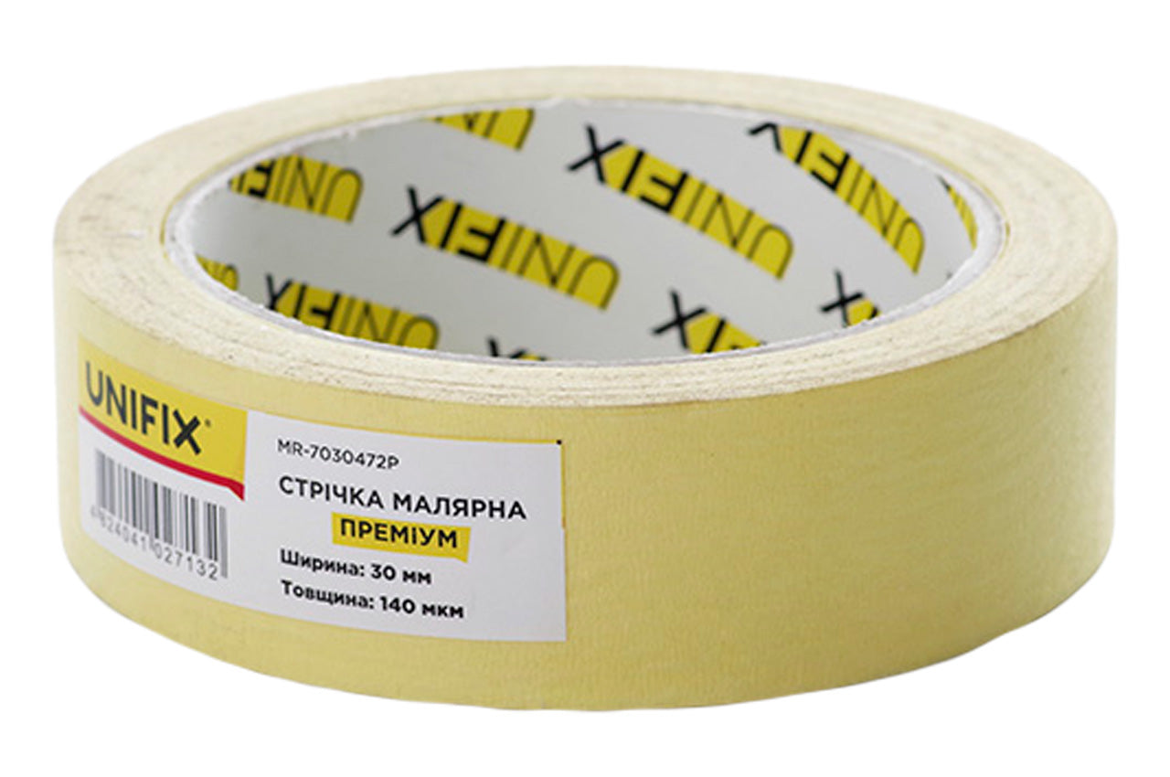 Лента малярная Unifix - 30 мм x 40 м премиум