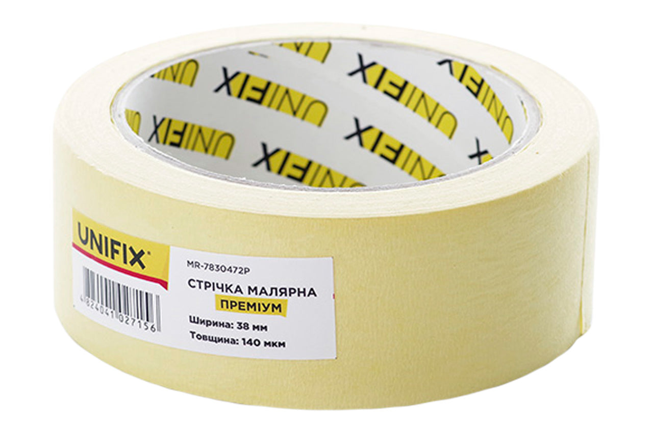 Лента малярная Unifix - 38 мм x 40 м премиум