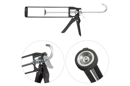 Пистолет для силикона Intertool - 225 мм скелетный Pro