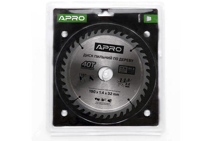 Диск пильный Apro - 190 x 32 мм x 40T