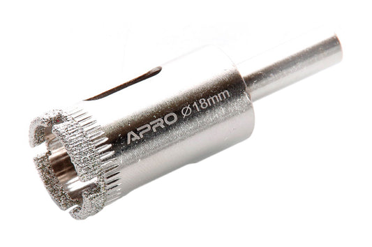 Сверло по стеклу и керамике трубчатое Apro - 18 мм