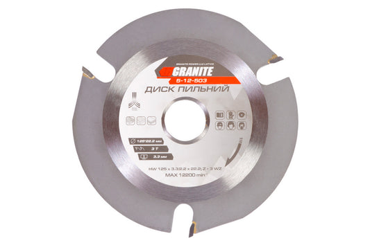 Диск пильный Granite - 125 x 22,2 мм x 3 T