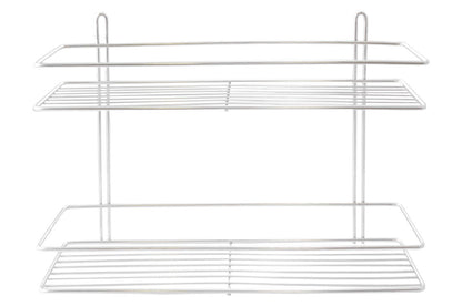 Полка для ванной FZB - 110 x 400 x 250 мм x 2 прямая нержавейка