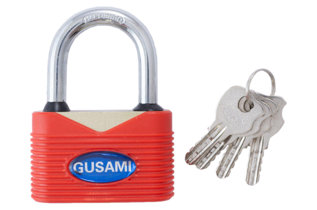 Замок навесной FZB - 75 мм Gusami цветной