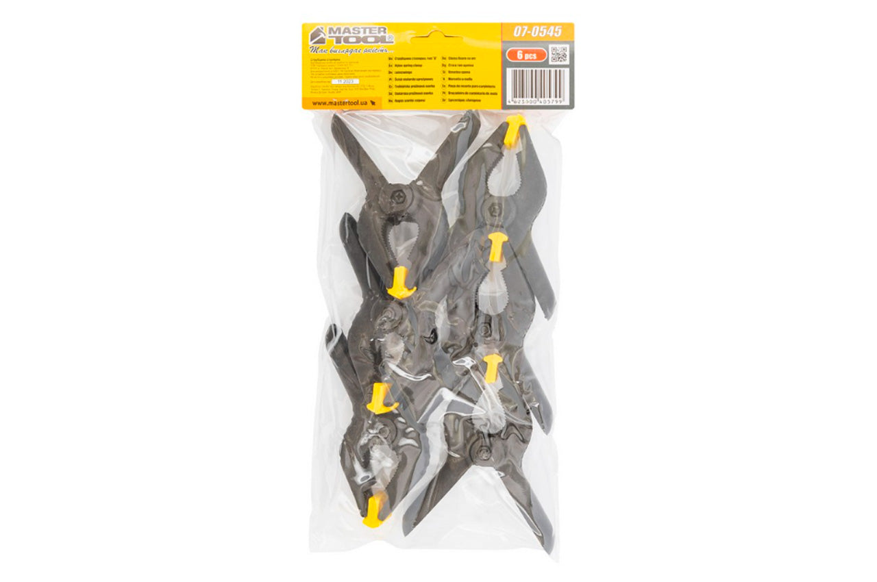 Струбцина пружинна Mastertool - 45 мм (6 шт.)