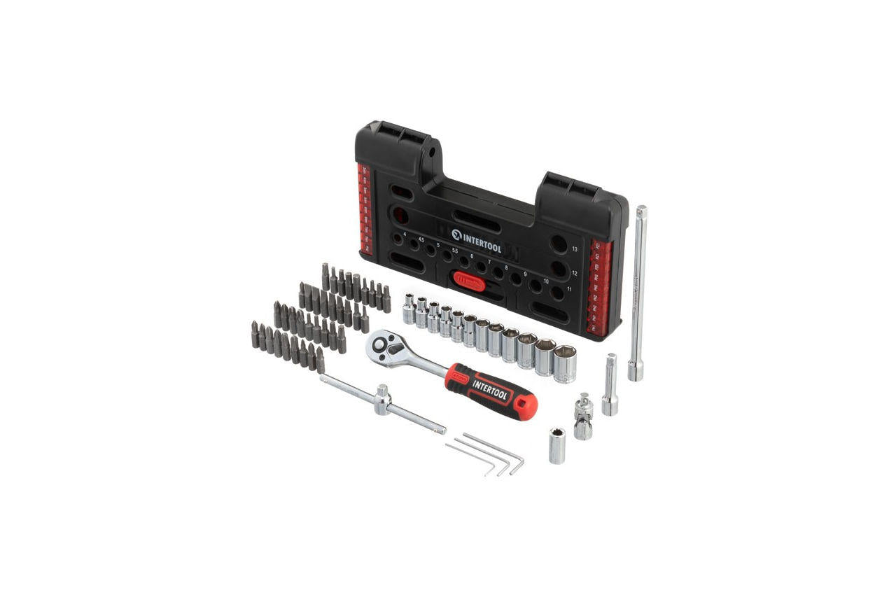 Набор инструмента Intertool - 1/4" 57 ед. Storm
