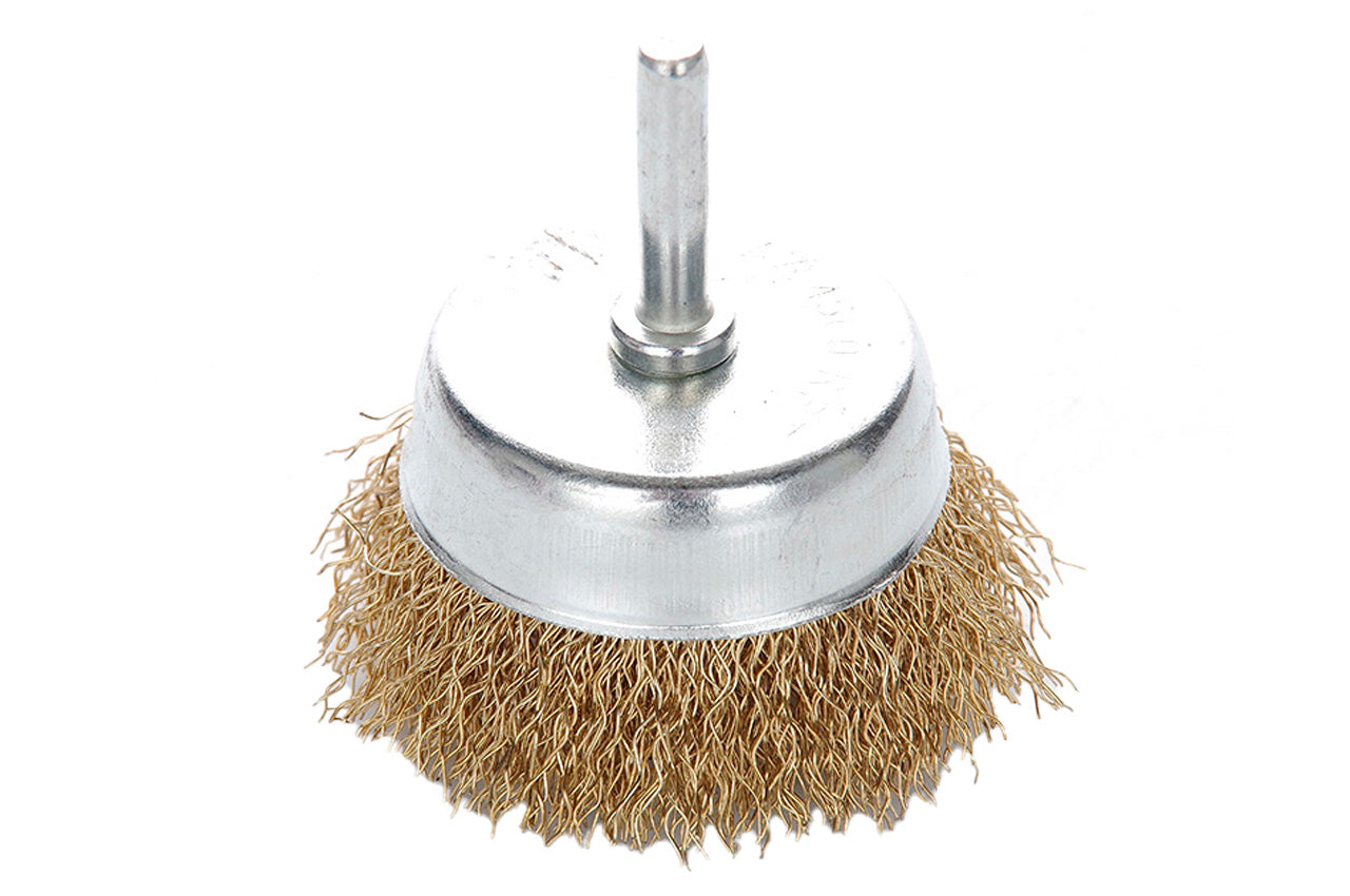 Щетка торцевая Apro - 65 мм x 6 мм рифленая