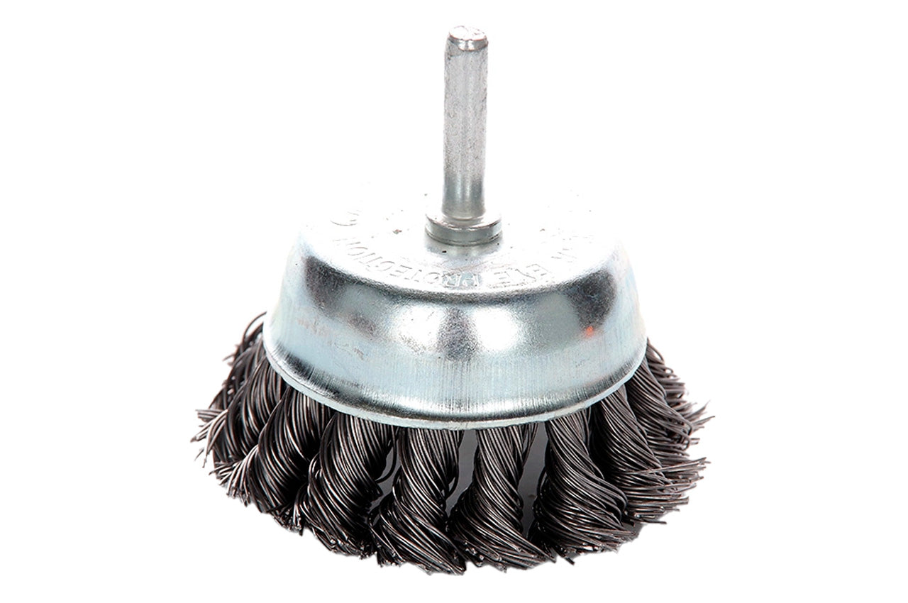 Щетка торцевая Apro - 65 мм x 6 мм плетеная