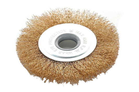 Щетка дисковая Apro - 125 мм x М14 рифленая