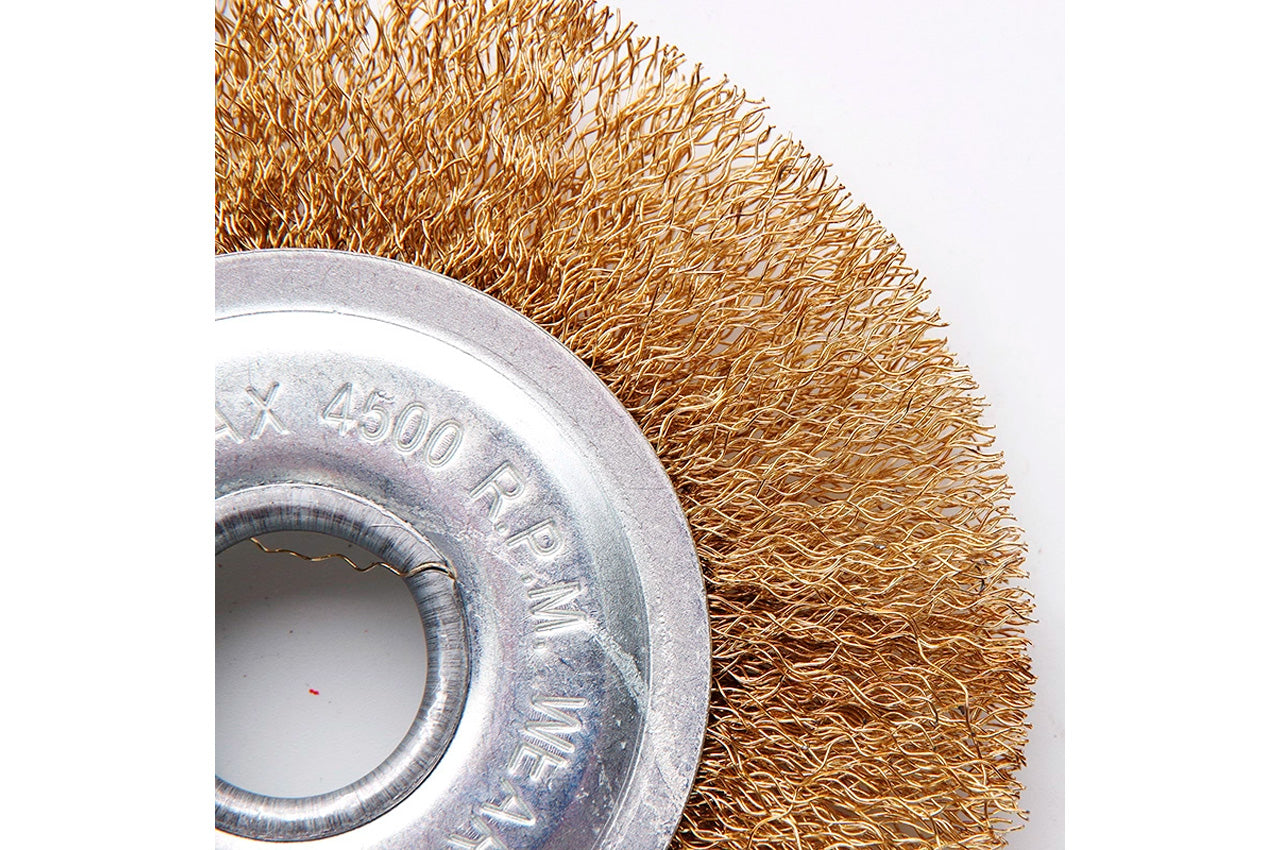 Щетка дисковая Apro - 125 мм x М14 рифленая