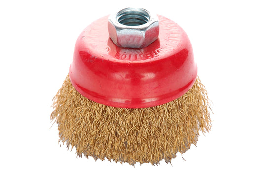 Щетка торцевая Apro - 65 мм x М14 рифленая