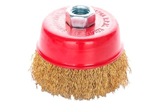 Щетка торцевая Apro - 75 мм x М14 рифленая